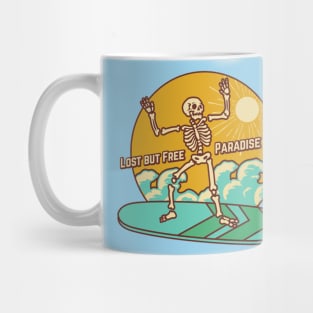 Lost but free paradise at sea Mug